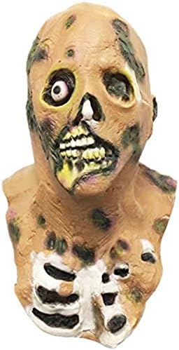 Demi Sharky Halloween Adult Zombie Mask Latex Bloody Scary Extremely Disgusting Full Face Mask horror Mask-green