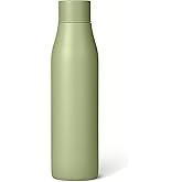 Amazon Basics Insulated Stainless Steel Water Bottle, 20 oz., BPA-Free, Olive