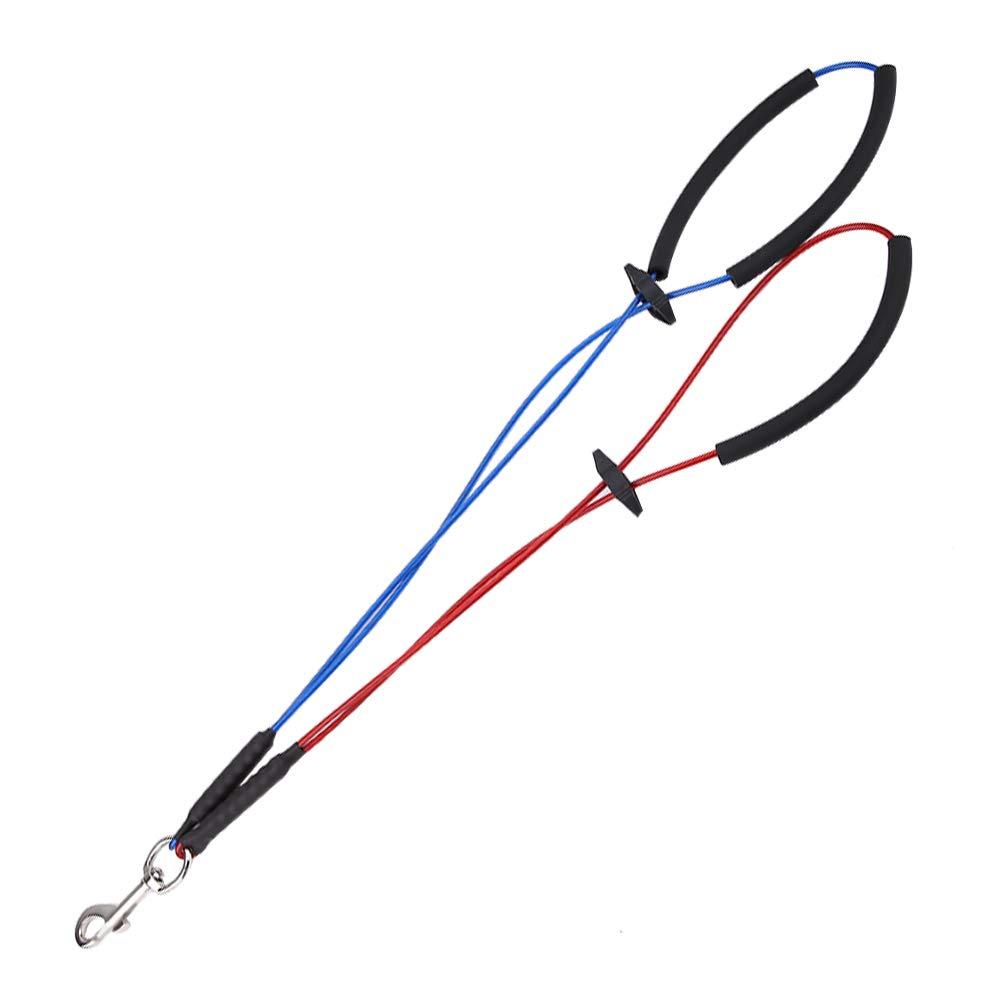 Dog Grooming Adjustable Cable Clips Double Noose Ropes for Dogs Cats Table Bath Tub(Large)
