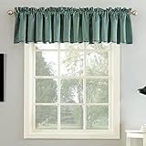 Sun Zero Barrow Energy Efficient Rod Pocket Curtain Valance, 54