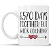 18th Anniversary Coffee Mug - 6570 Days Together But Who's Counting Funny Wedding Anniversary Gift, 18th year Anniversary Gifts, Jubilee Gift Cup (11 oz)