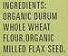 Hodgson Mill Organic Whole Wheat Spaghetti with Milled Flax Seed, 12-Ounce Boxes (Pack of 12)