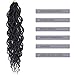 18inch 9 piece/lot Lightweight Kinky Curly Senegal Twist Goddess Crochet Hair Synthetic Hair Extension Wavy Senegalese Twist Hair Crochet Braids(#1B)