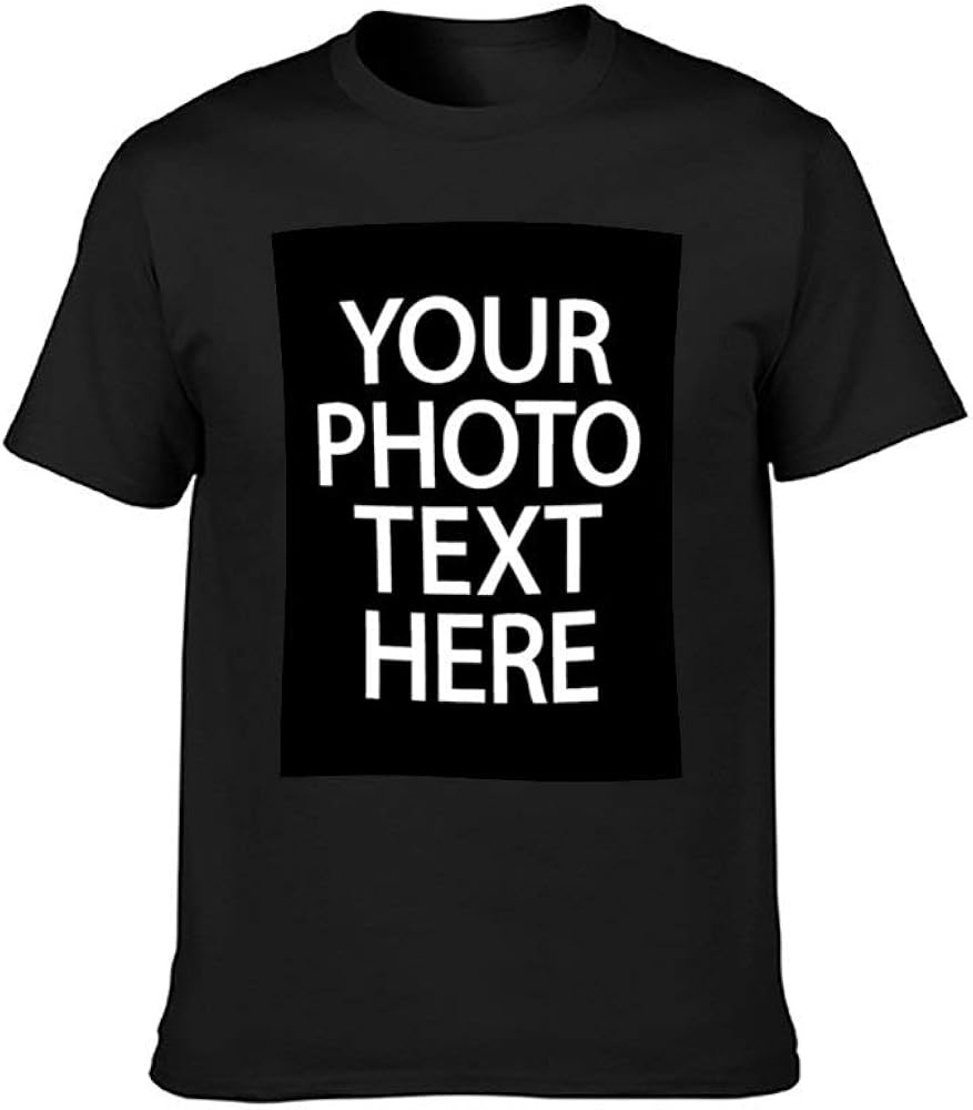 Personalized Custom TShirts Front Printing Men's Shirts Add Your Image