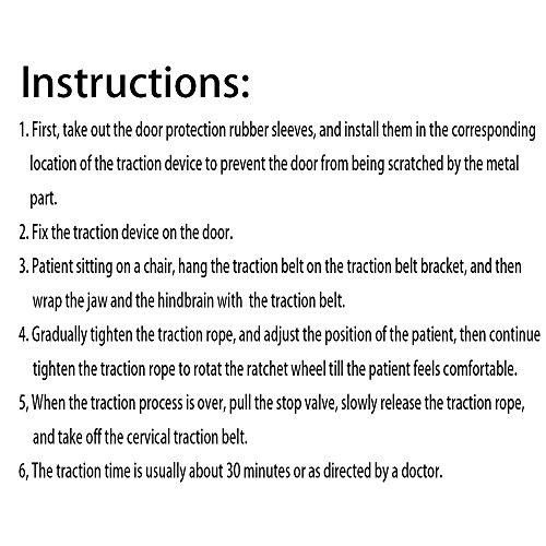 Over The Door Cervical Traction Device Set Unit for Neck Shoulder Brace Head Pain Relief Home - Thumbnail 5