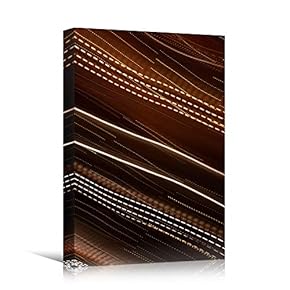 signwin Canvas Wall Art Orange Light Art Abstract...