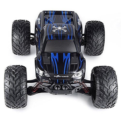 FMTStore 1/12 IPX4 Scale Electric RC Car Offroad 2.4Ghz 2WD High Speed 33+MPH Remote Controlled Car Truck (Color: Blue)