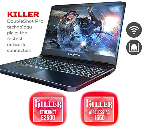 Acer Predator Helios 300 Gaming Laptop PC, 15.6 inches Full HD 144Hz 3ms IPS Display, Intel i7-9750H, GTX 1660 Ti 6GB, 16GB DDR4, 256GB PCIe NVMe SSD, Backlit Keyboard, PH315 (Renewed)