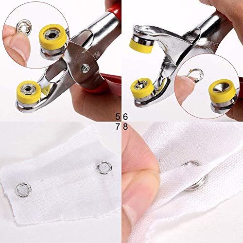 Snap Fastener Kit Tool 200 Pcs with Plier