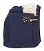 Bienvenu Children Boys Girls Knitted Oversized Hat Dog Woolen Ear Infinity Scarf Outdoor Skull Caps for Autumn Winter, Navy