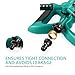 (2 Pack) Plemo Lawn Sprinklers, Automatic 360 Rotating Sprinklers for Garden, Adjustable Irrigation System with Three Arm and Metal Weighted Base, Brass Water Outlet