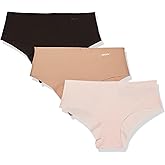 DKNY Women's Litewear Cut Anywhere Hipster Panties 3 Pack Multipack