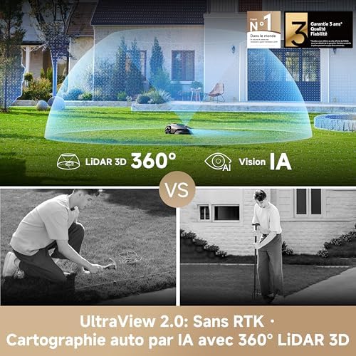 LiDAX Ultra 1200 Robot Tondeuse sans Fil périphérique