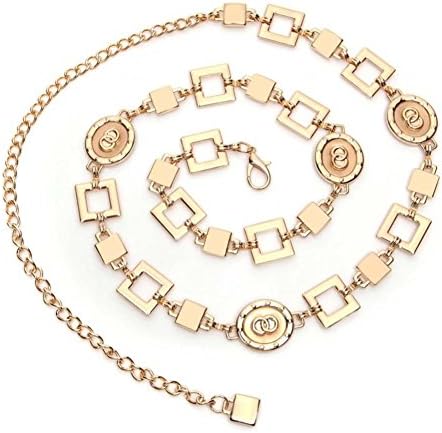 ladies waist belt/Fashion Joker decorative metal waist chains/ equipped with elegant dress long chain-A One Size