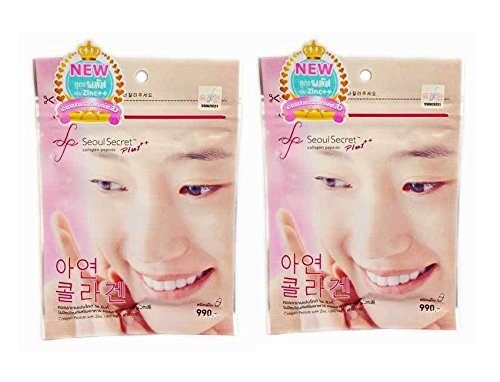 Seoul Secret Collagen Peptide Plus Zinc 1000 Mg Reduce the Incidence of Acne (Packs of 3)