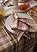 DII Give Thanks Plaid Fall Table Decor, Autumn & Thanksgiving Tabletop Linens, 52x52 Square Tablecloth