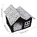 SKL Cat Dog Bed House 20 x 15 x 14 Inches Black Portable Indoor Pet House Dog Bed Cave Bed