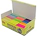 4A Sticky Notes,1 1/2 x 2 Inches,Small Size,The Adhesive On Shorter Side,Neon Assorted,Self-Stick Notes,100 Sheets/Pad,24 Pads/Box,4A 301x24