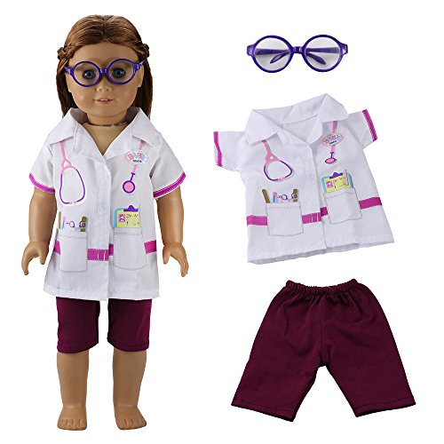 BARWA 12 Pieces Doll Clothes and Accessories Fashion Summer Clothing Mermaid Tail Dress Sets Compatible Compatible with 18 Inch Doll