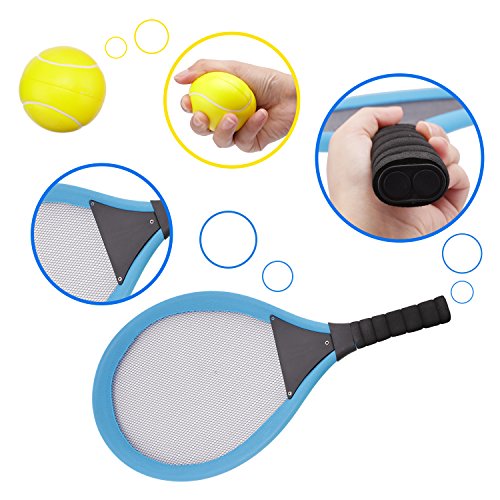 image for Velidy Badminton Tennis Rackets Set with 3 Balls Racquet Play Game Toy