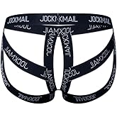 JOCKMAIL Men's Jockstrap Underwear Jock Strap Thongs Athletic Supporters Jockstraps for Men