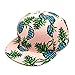 Shensee Neutral Design Pineapple Snapback Bboy Hat Adjustable Baseball Cap Hip-hop Hat (pink)