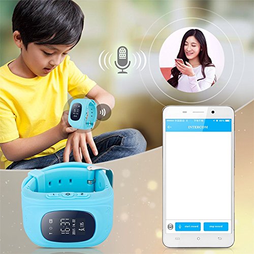 Smart Watch for Kids-ZEERKEER GPS Tracker Smart Watch Pedometer with SOS Call Anti-Lost Alarm Remote Monitor GPS/LBS Locator Smart Bracelet Best Gift for Girls Children boy (Q50)