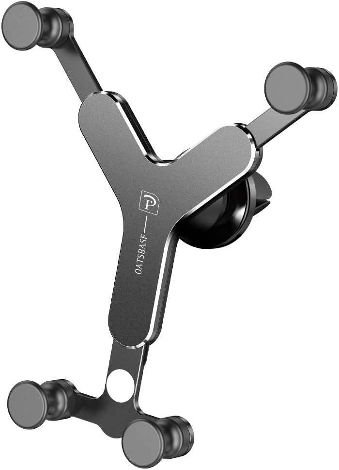 Eary Car Phone Holders, Car Air Vent Phone Mount Y Type Gravity Linkage Phone holder 360 Degree Rotation Universal Car Cradle Stand for iPhone X/8/7/6s, Samsung Note LG Huawei Nexus (Black)