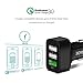Car Charger, Car Charger Adapter, Tiergrade 3 Port QC 3.0 7.8A Full Speed Quick Charge Powerful Smart USB Car Charger Adapter, Car Charging Adapter for Samsung, HTC, LG, Nexus 5X 6P, Pixel, Sony