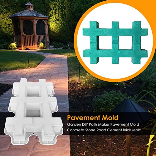 Walk Maker Reusable Concrete Path Maker Molds Garden DIY Path Maker Pavement Mold Concrete Stone Road Cement Brick Mold - Thumbnail 2