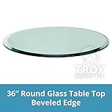 TroySys - 1/2" Thick Round Circle Glass Table