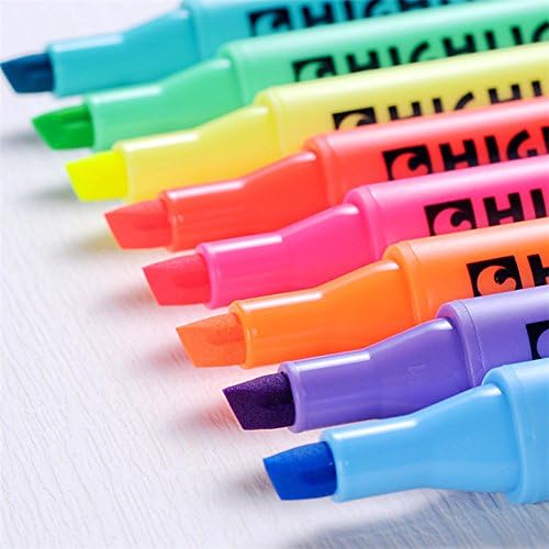 Pack of 8 Multi-Color Highlighter Pen Marker Paint Pens Set Permanent Marker Coloring Pens Highlighters Gifts