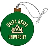 GRAPHICS & MORE Delta State Statesmen Wood Christmas Tree Holiday Ornament