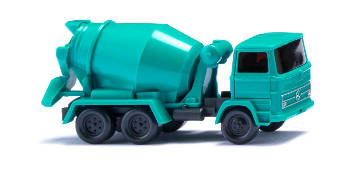 Wiking 094508 N Scale Mercedes Benz Concrete Mixer Water Blue 1:160