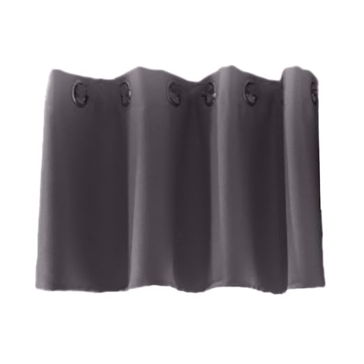 Homyl Einfarbige Voile Fenstervorhang Panel Vorhänge Gardinen für Küche Balkon - Graue S