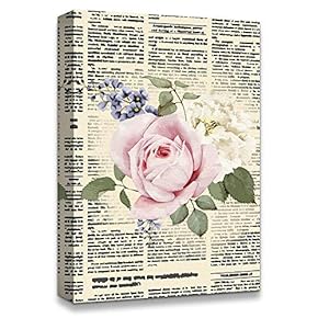 signwin Canvas Wall Art Flower On The Newspaper...