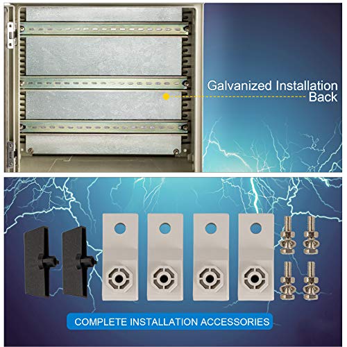 VEVOR NEMA Steel Enclosure, 16 x 16 x 8'' NEMA 4X Fiberglass Electrical