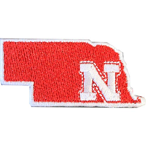 Official Nebraska Cornhuskers NCAA College State Logo Iron On Embroidered Patch