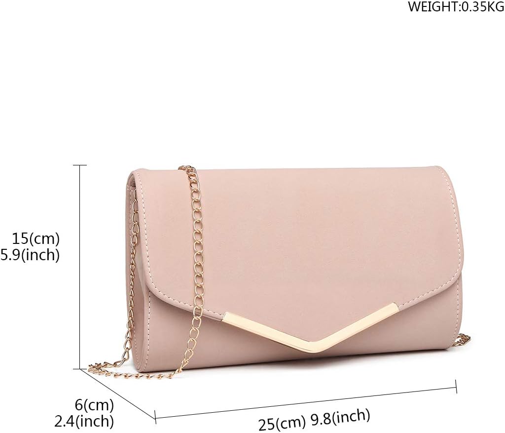 Miss Lulu Womens Clutch Elegant Clutch Bags for Women Mini Crossbody Bag For Women Can Hold 8.3' Tablet - Image 5