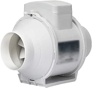 Ventiladores de baño Ventilador de Tubo Redondo 4 Pulgadas Ventilador