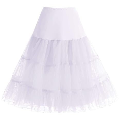 bbonlinedress Organza 50s Vintage Rockabilly Petticoat Underskirt