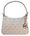 Michael Kors Item Small Top Zip Shoulder Bag in Signature Vanilla PVC