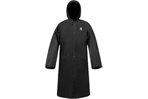 RainRider Long Raincoat for Adult Waterproof Lightweight Rain Jacket Reusable Rainwear
