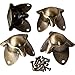 Antique Brass Plated Trunk Corner (Set of 4)