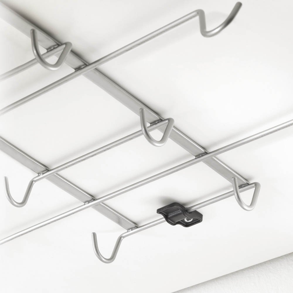 GOPLUS 39 Bottiglie E 12 Bicchieri Portabottiglie Da Parete, Con 6 File Di Bicchieri Portabottiglie Salvaspazio Per Cucina Soggiorno Sala Da Pranzo Struttura In Metallo Stile Industriale 77530674 - 9