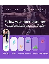 Reloj inteligente con monitor de ritmo cardíaco, reloj de seguimiento de actividad, IP67, resistente al agua, pulsera inteligente de fitness con contador de pasos, contador de calorías, podómetro, monitor de sueño, para niños y mujeres, Plateado