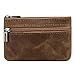 QEES Men's Coin Purse, Genuine Leather Change Purse, Mini Cash Wallet for Father Husband GJB31-2