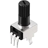 uxcell Potentiometer 10K Ohm Variable Resistors Single Turn Rotary Carbon Film 5pcs