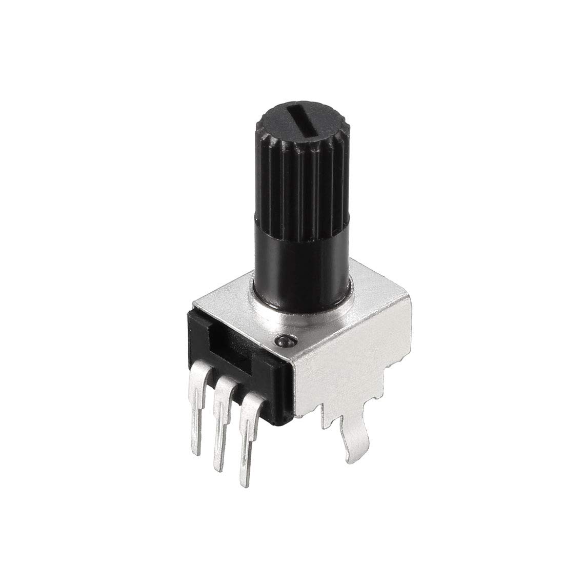 sourcing map Potentiometer 100K Ohm Variable Resistors Single Turn Rotary Carbon Film 10pcs