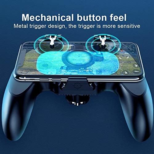 OUYAWEI H12 Mobile Gamepad ABS+Zinc Alloy with Semiconductor Cooling Shooting Game Artifact for Phones Without Battery Version